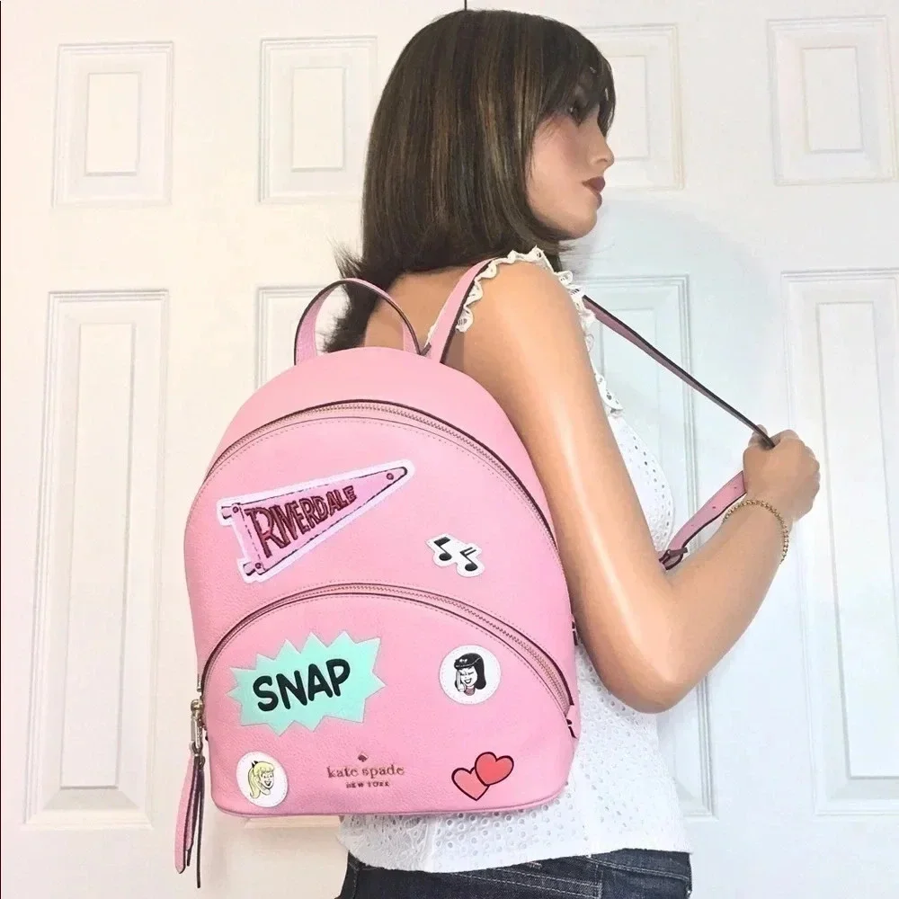 Kate Spade Archie Comics Pink Backpack Bag…
